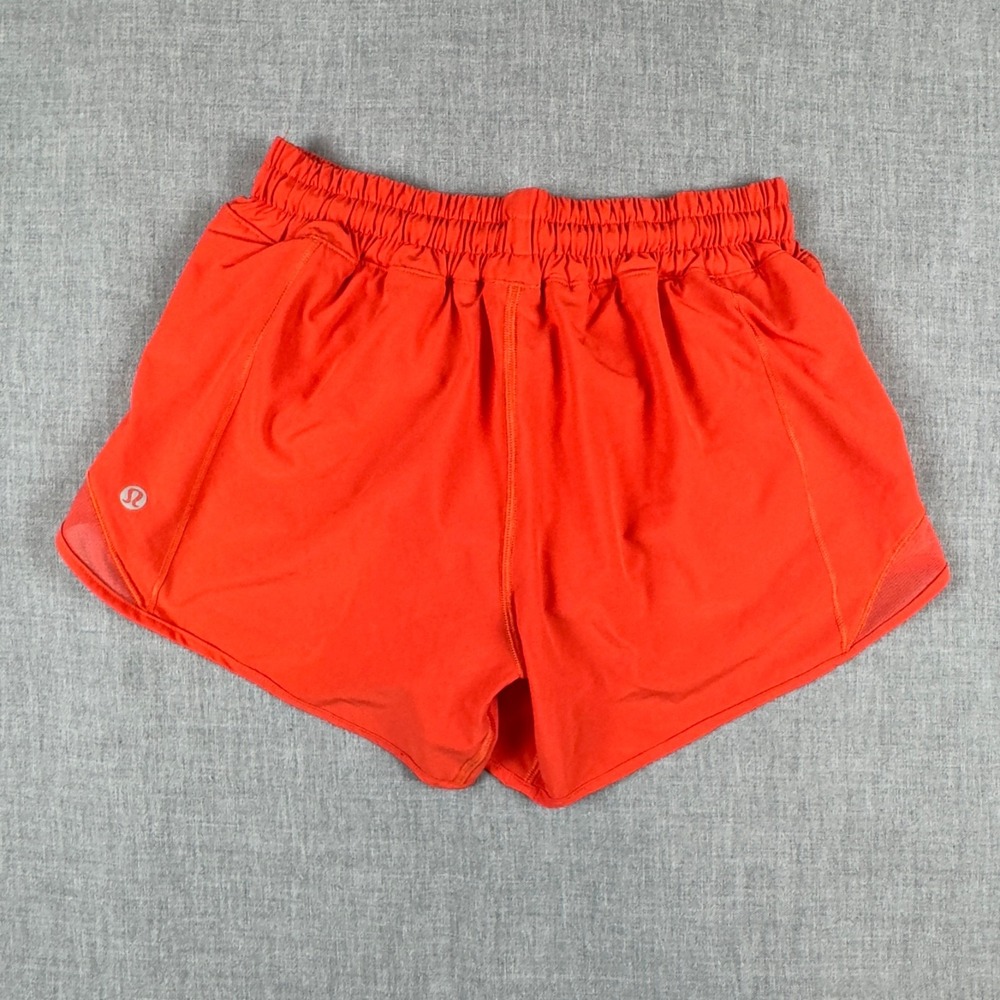Lululemon Shorts Womens 4 Orange Speed Up 3.5" Lined Athletic Running Zip Pocket - Picture 2 of 10